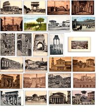Rome Roma Italy Postcard LOT 25 ~ Coloseum , Arch Basilica ~ Sepias 1909c unpost picture