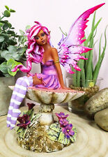 Amy Brown Gothic Manga Magenta Fairy Sculpture Figurine Whimsical Wild Forest picture