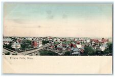 c1910s Bird's Eye View Of Residences In Fergus Falls Minnesota MN Trees Postcard picture