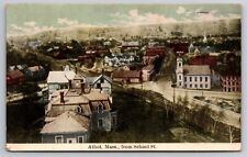 Birdseye View From School Street Athol Massachusetts MA 1911 Postcard picture