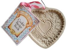 Vintage Brown Bag Cookie Art Heart Mold & Book 1992 NEW Craft Ornaments Casting picture