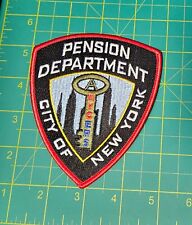 NEW YORK CITY CORRECTION NYCERS PENSION PATCH picture