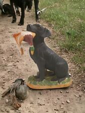 King's Court Ceramic Hunting Dog Black Lab Labrador With Duck 7