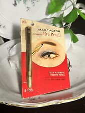 VINTAGE MAX FACTOR HOLLYWOOD GOLD METAL AUTOMATIC EYE PENCIL LINER LIGHT BROWN picture
