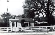 RPPC Herbert Hoover's Birthplace, West Branch Iowa - c1950s Photo Postcard picture