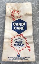 Candi Cane Fine Granulated Sugar 5 LB Paper Bag Safeway Stores 50s-70s picture