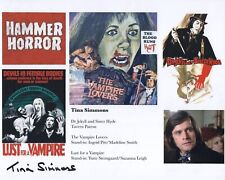 Hammer horror movies 8x10 photo signed by actress Tina Simmons + PROOF picture