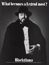 1981 Blackglama: Luciano Pavarotti Vintage Print Ad picture