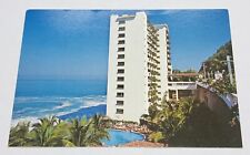 Vintage Postcard Tower Of Costa Vida Puerto Vallarta Mexico Ocean Beach View P2 picture