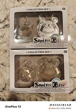Rare Steins;Gate Lab Member Pin Badge And UPA Keychain 2 Set Silver & Gold picture
