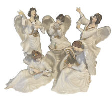 Vintage Grandeur Noel Christmas ANGELS SET of 5 Figurines Collector Ed. 2000 picture