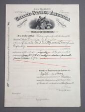 1913 U.S. Pension Certificate for Daniel S. Saylor, Pvt. Co. I. 210th Penn. INF picture