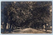 Liberty Indiana IN Postcard RPPC Photo East Union Street Dirt Road Trees 1909 picture
