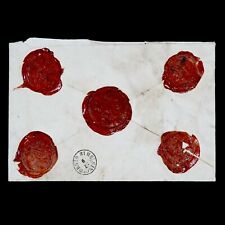 Royalty Imperial Russian Tsar Signed Document Autograph Royal Wax Seal Seal Arms picture