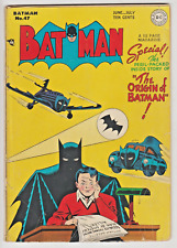 BATMAN #47 DC 1948 1st DETAILED ORIGIN OF BATMAN GREAT COVER AD PAGES MISSING picture