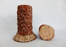 Very Rare Antique German Paper Mache Christmas Display Stump Candy Container  picture