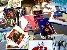 HUGE LOT Vintage Christmas Cards …Over 8 lbs great Assortment (Unused) picture