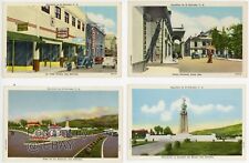 Vintage Postcard 1940s El Salvador Lot of 4 Scenes San Salvador Linen Photo picture