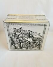 Delacre Bakery Cookie Biscuit Tin Square European Castles France Italy England picture