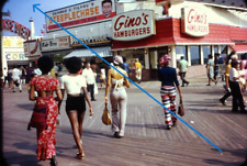 1970s 110 Film Slide Gino's Hamburgers Atlantic City NJ Steeplechase Pier #1200 picture