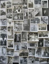 Lot of  48 Vintage Photos 1930s-1960s MEN WOMEN KIDS FAMILY COUPLES picture