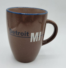 New Brown Detroit Michigan MI Ceramic Speckled Coffee Mug Tea Cup picture