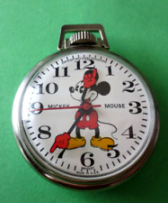 Vintage Bradley Mickey Mouse Pocket Watch in working order - Excellent Condition picture