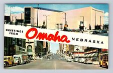 Omaha NE-Nebraska, General Banner Greetings, Antique, Vintage Postcard picture