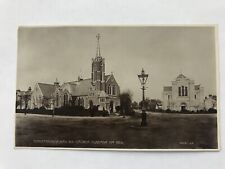 Christchurch And R.R. Church. Clacton On Sea. Real Photo Postcard.  picture