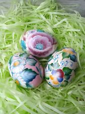 Easter eggs,hand-painted wooden eggs in gift box Easter decorations Pysanka picture