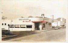 OR, Roseburg, Oregon, RPPC, Greyhound Bus Depot, Art Deco Building, Photo picture