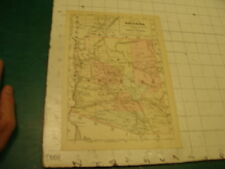 circa 1893 MAP OF ARIZONA for JOHNSON'S ECYCLOPAEDIA, hand colored,  picture