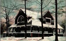 c1909 FORT SMITH ARKANSAS COUNTRY CLUB WINTER SCENE POSTCARD 39-79 picture