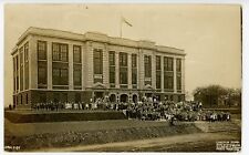 Akron OH Postcard RPPC Lincoln Elementary School by A.T. Donaldson April 1911 picture