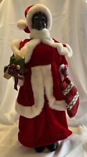 New Mrs Santa Claus African-American 18” Light Up Candle battery picture