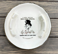 Vintage Bob Hope Special 1969 Roberta Smoke Gets In Your Eyes Round Ashtray  7