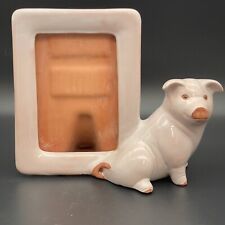 Ceramic Pig Picture Frame 4-H Prize Hog Or Husband With Brain Fog Charlottes Web picture