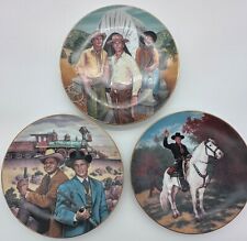 Set of 3 Western Collectors Plates - Hopalong Cassidy, Rawhide, Wild Wild West picture