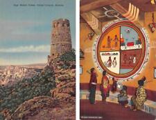 2~Postcards AZ Arizona  HOPI WATCHTOWER & INTERIOR Grand Canyon National Park picture