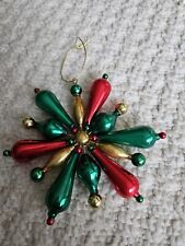 Avon 1999 Rare Shimmering Bead Christmas Ornament 5.5
