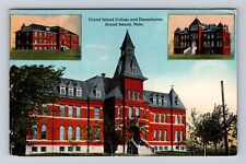 Grand Island NE-Nebraska Grand Island College Dormitories Vintage c1920 Postcard picture