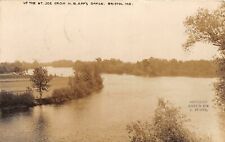 G21/ Bristol Indiana RPPC Postcard 1907 St Joe River H.B App's Office 8 picture