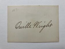 Orville Wright Signature Great Looking Signed Card picture