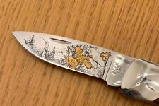 PRE DATE CODE BUCK 500 GROUSE SCENE KNIFE NEVER USED    BRST3 picture