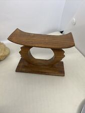 Small Ashanti Stool Abidjan Ivory Coast Hand Carved Unique picture
