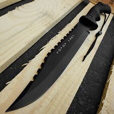 Greek Warrior MOLON LABE Fixed Blade Knife Survival Knife Tactical Black Blade picture