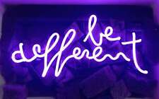 Purple Letter Neon Light be different Sign for Bar Room Art Wall Hanging 14
