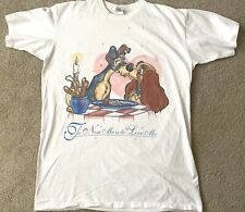 Vintage Disney 90s T Shirt Single Stitch Lady and the Tramp -read Description picture