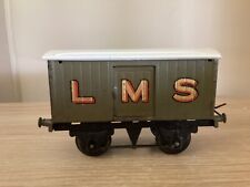 HORNBY O GAUGE *1930* NO.1 LMS LUGGAGE / GOODS VAN. Grey/White picture