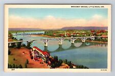 Little Rock AR-Arkansas, Broadway Bridge, Antique, Vintage PC Souvenir Postcard picture